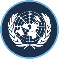 Timeline icon with UN logo